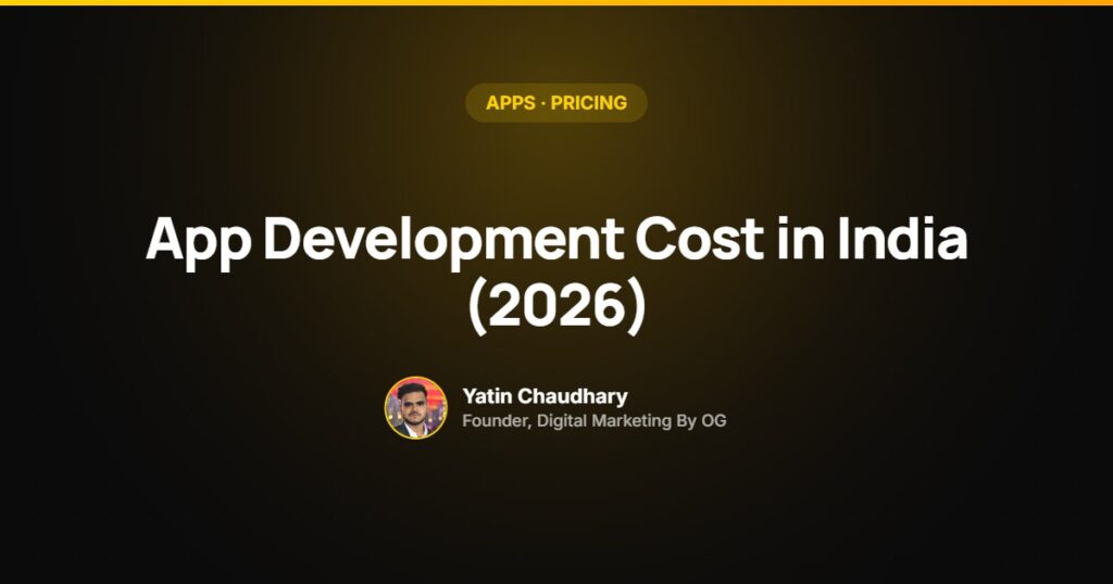 App development cost in India